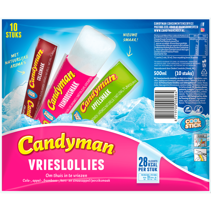Vrieslollies - 10 stuks