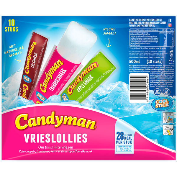 Vrieslollies - 10 stuks