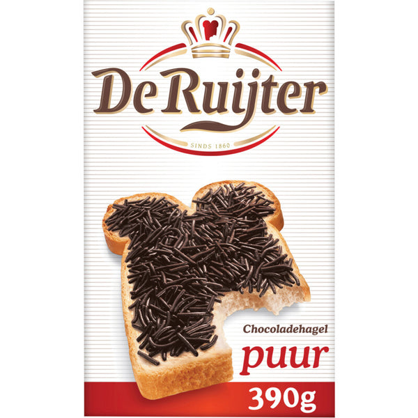 De Ruijter chocoladehagel puur - 390 gram