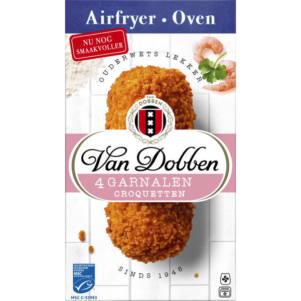 Van Dobben oven & airfryer garnalen kroketten - 320 gram