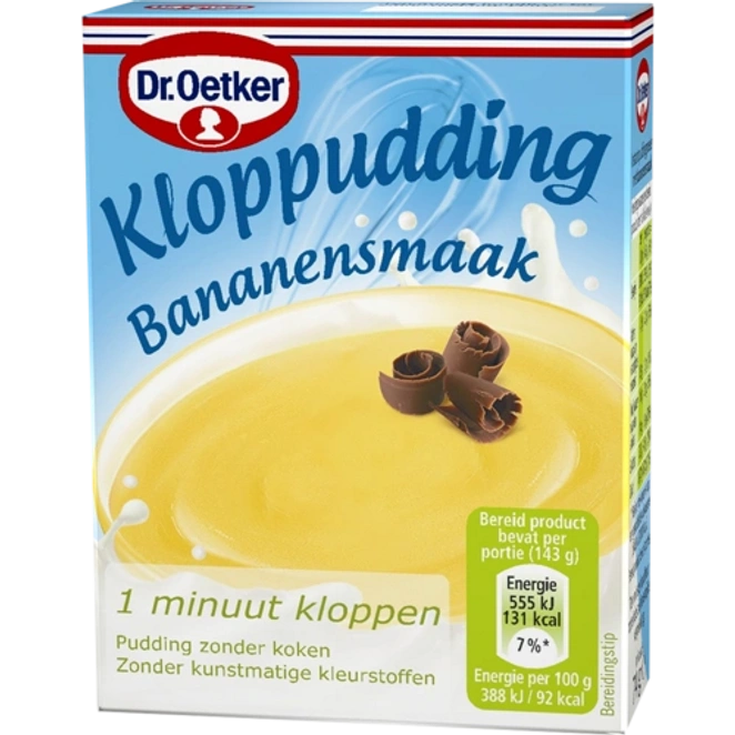 Dr. Oetker kloppudding bananensmaak (Saroma) - 74 gram