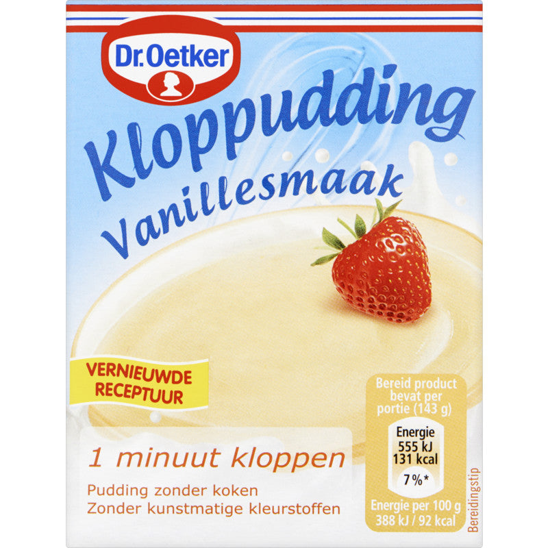Dr. Oetker kloppudding vanille smaak (Saroma) - 74 gram