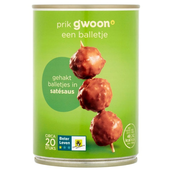 Gehaktballetjes in satesaus - 420 gram