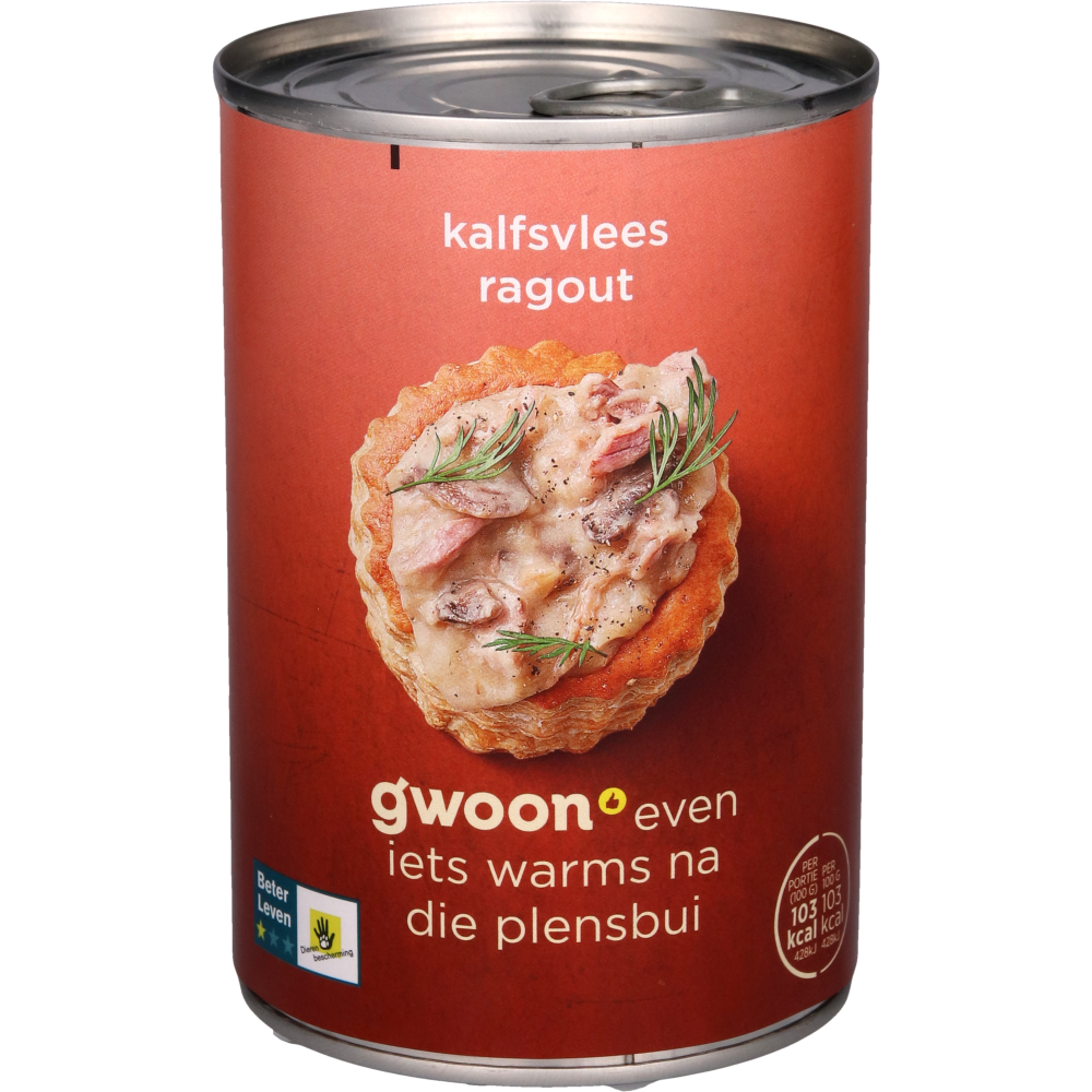 Ragout kalfsvlees - 400 gram