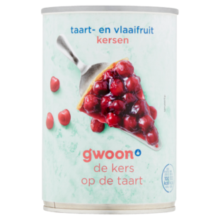 Taart- en vlaaifruit kersen - 430 gram