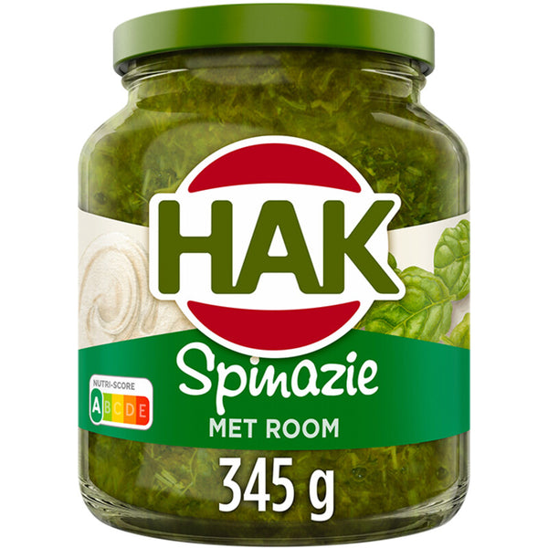 Hak spinazie met room - 345 gram