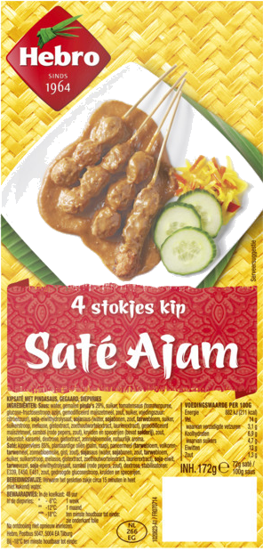 Kipsate ajam - 4 stokjes
