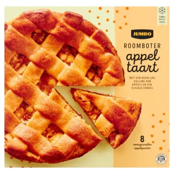 Roomboter appeltaart (diepvries) - 1,1 kg
