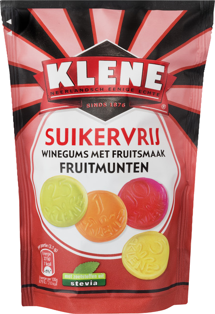 Klene fruitmunten suikervrij - 105 gram
