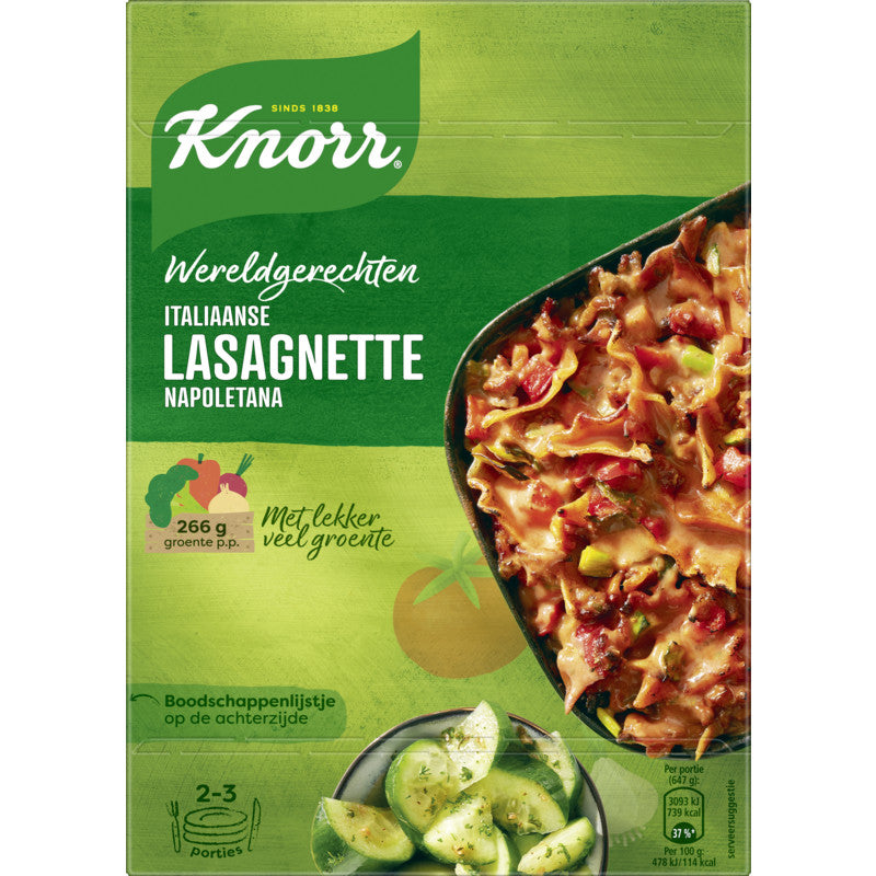 Knorr wereldgerechten lasagnette