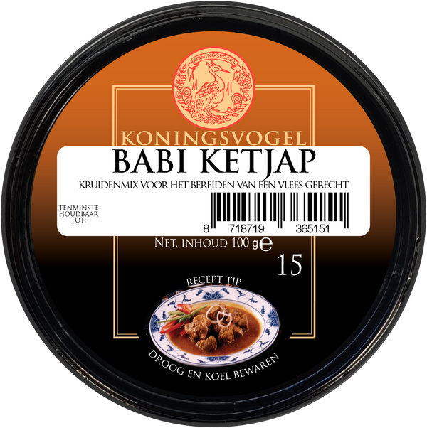 Koningsvogel babi ketjap - 100 gram