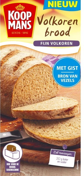 Koopmans mix voor volkoren brood