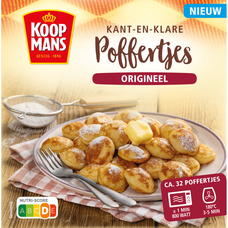 Koopmans kant en klare poffertjes - ca 32 stuks