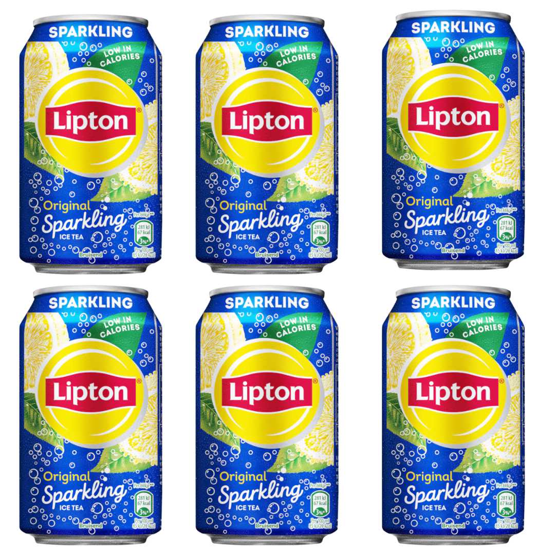 Lipton sparkling ice tea - 6 x 330 ml