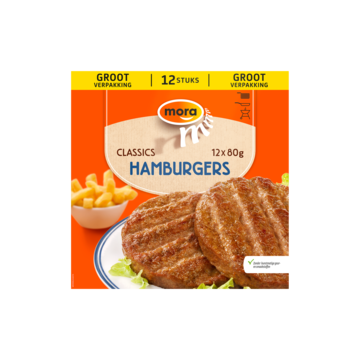 Mora classics hamburger - 12 x 80 gram
