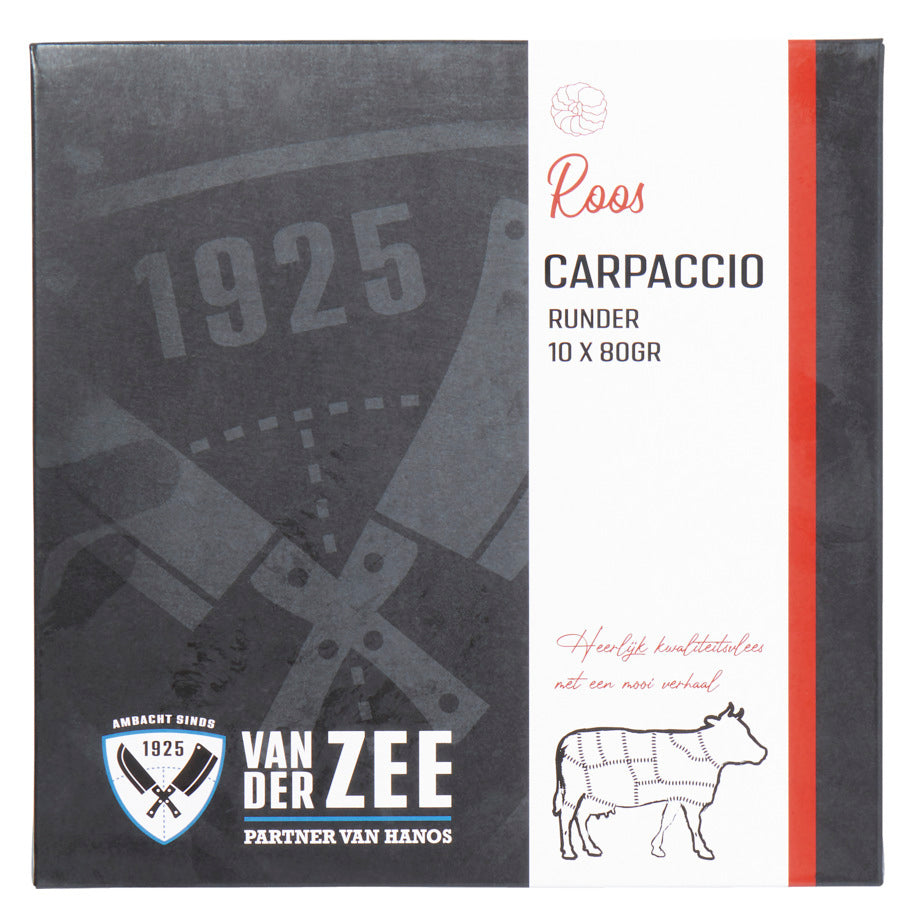 Rundercarpaccio - 10 x 80 gram