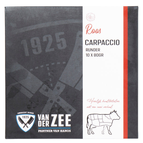 Rundercarpaccio - 10 x 80 gram