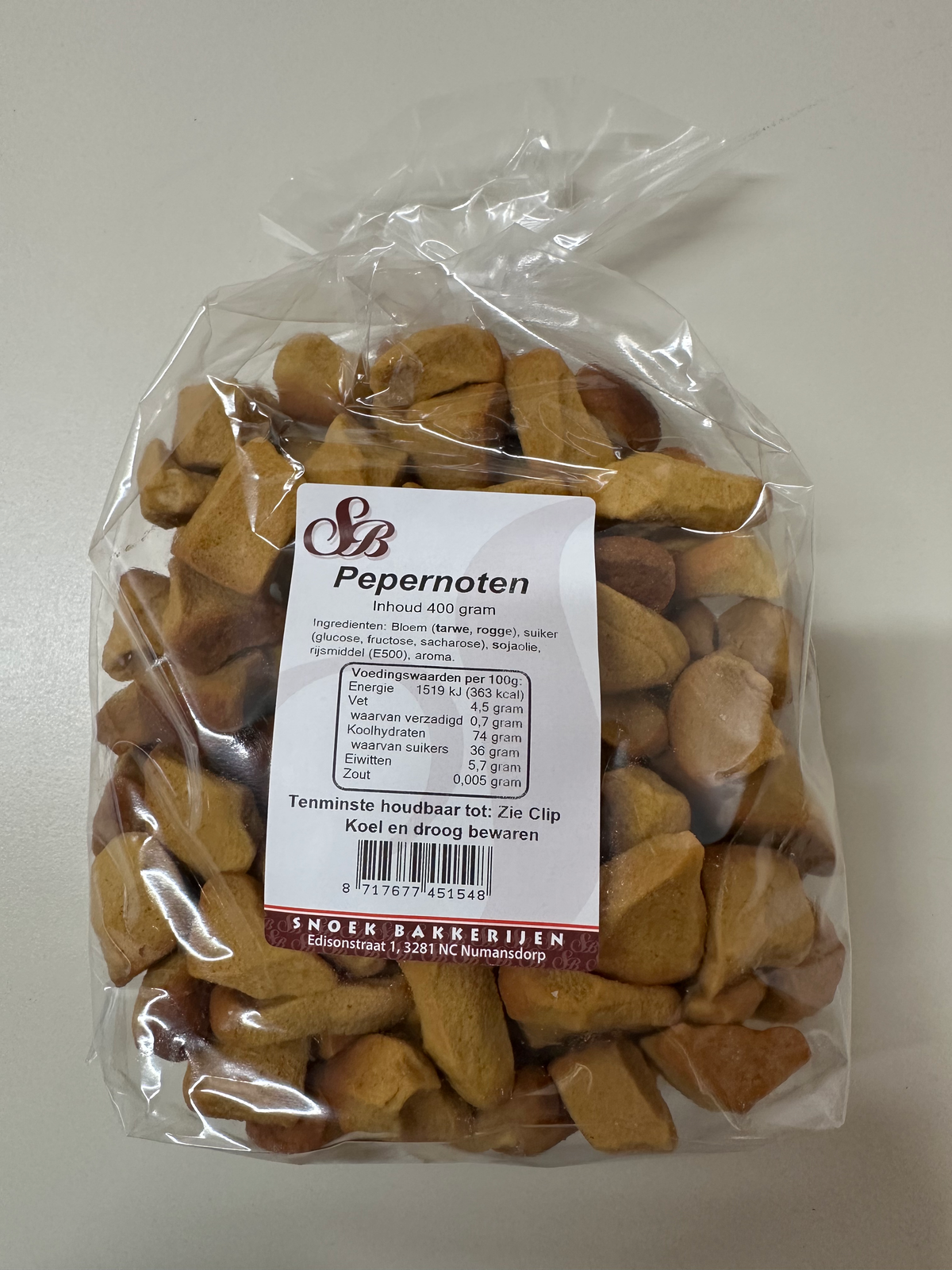 Snoek Oud Hollandse pepernoten - 400 gram (houdbaarheidsdatum 30-03-2026)