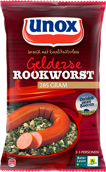 Unox Gelderse rookworst - 285 gram