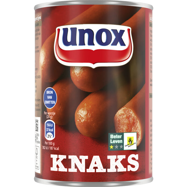 Knakworstjes varkensvlees (Unox) - 400 gram