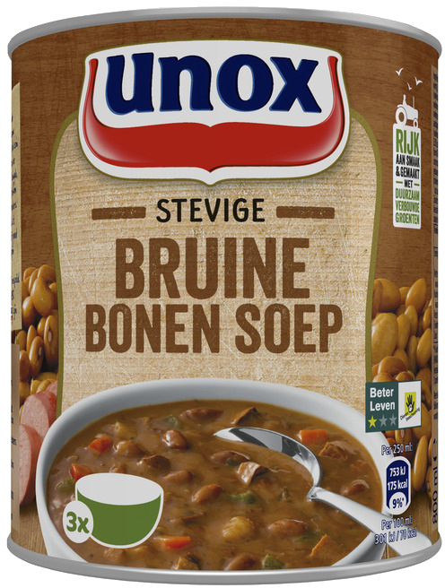 Unox stevige bruine bonen soep - 800 ml