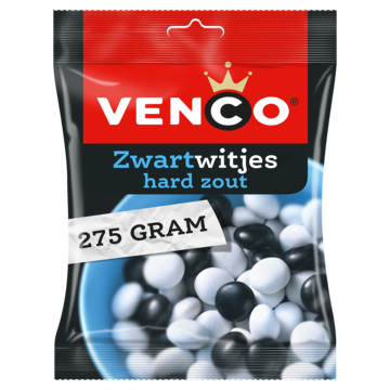Zwart / witjes - 285 gram